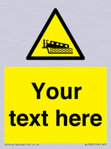 Custom warning grounding narrow boat on lock cill